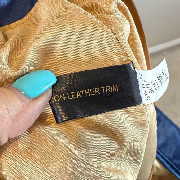 Giani Bernini Nylon Foldable Packable Striped Print Travel Tote Shoulder Bag - Picture 11 of 16